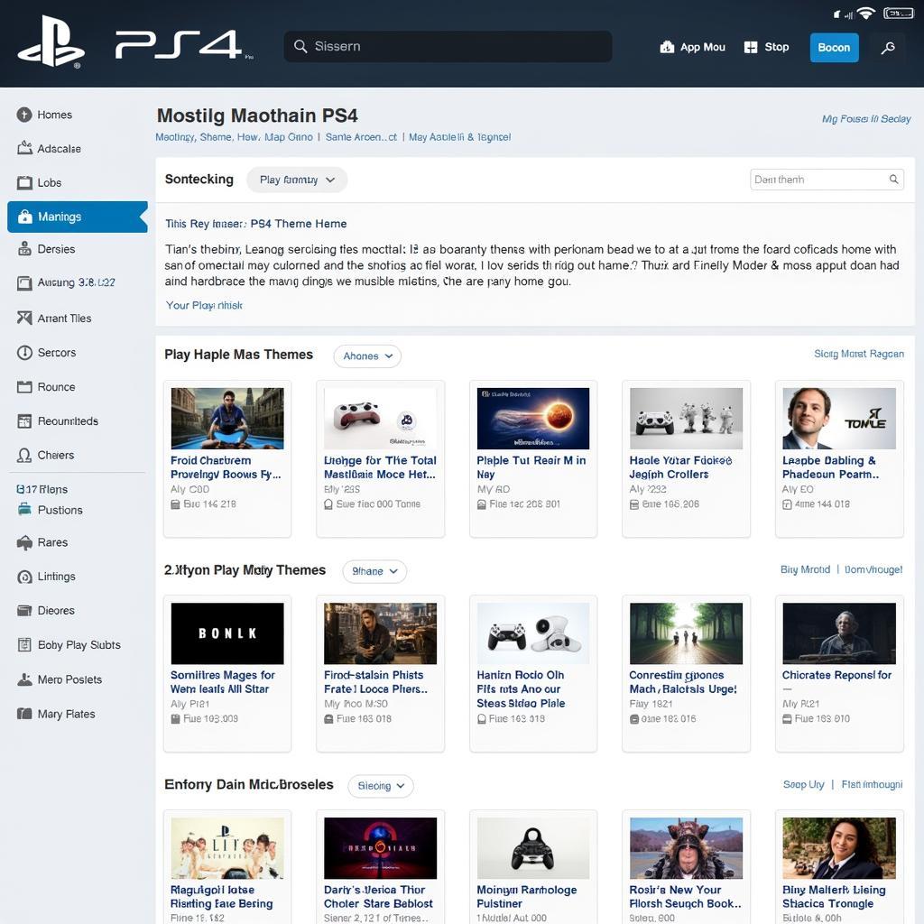 browsing ps4 themes online