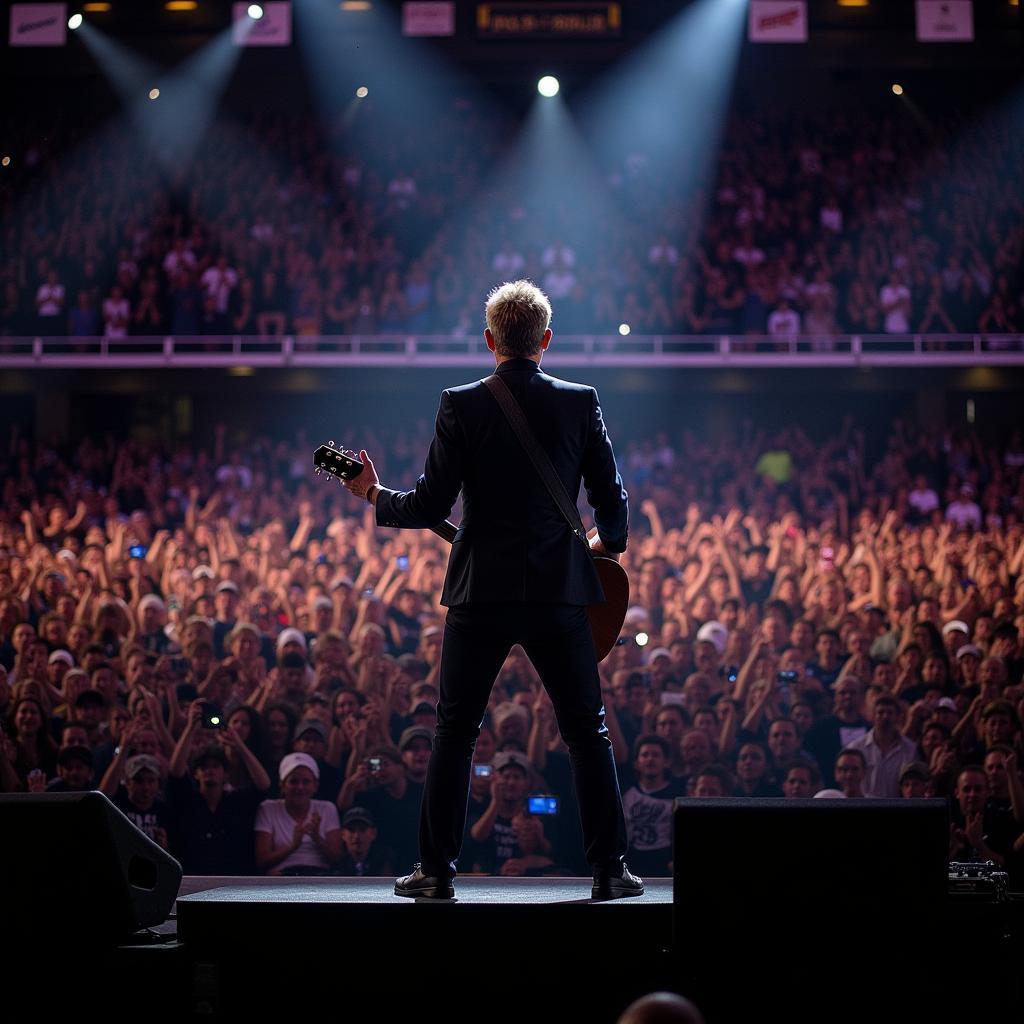 Bryan Adams performing live