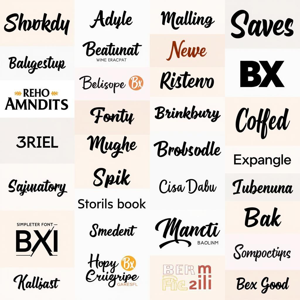 Diverse BX Font Styles