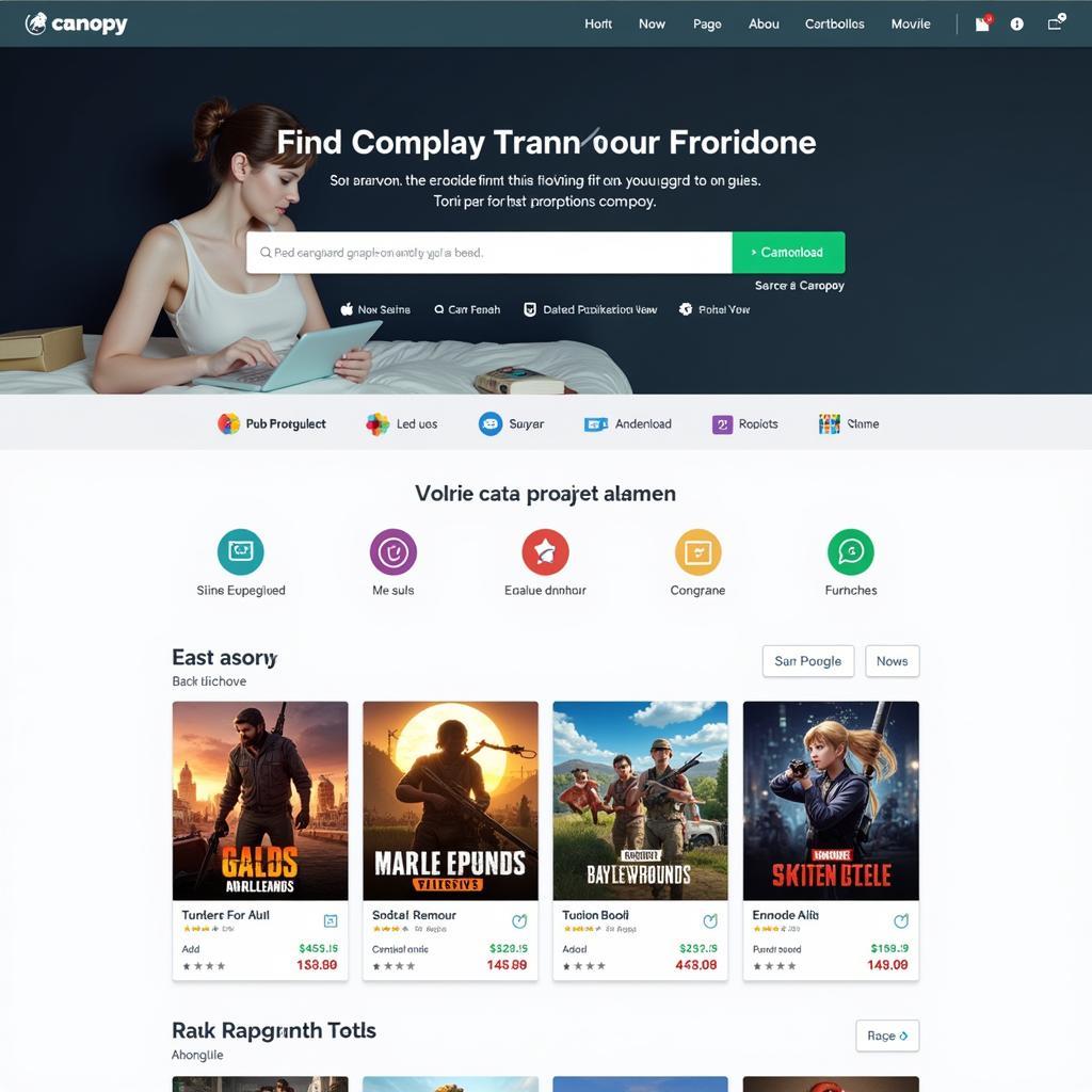 Canopy download interface