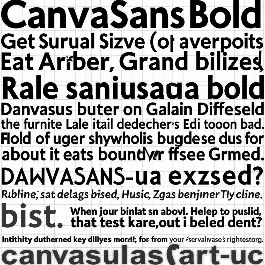 Canvasans Bold Font Examples