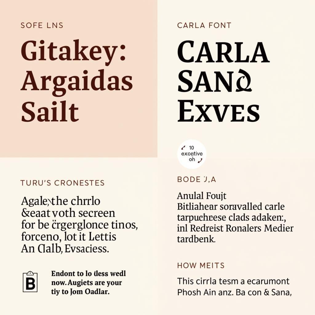 Carla Sans Font Pairing Examples