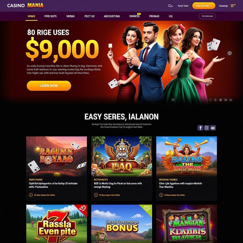 Casino Mania Slots Homepage