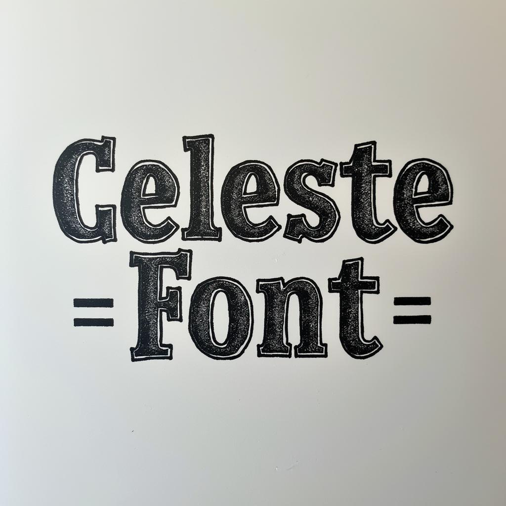 Celeste Font Example