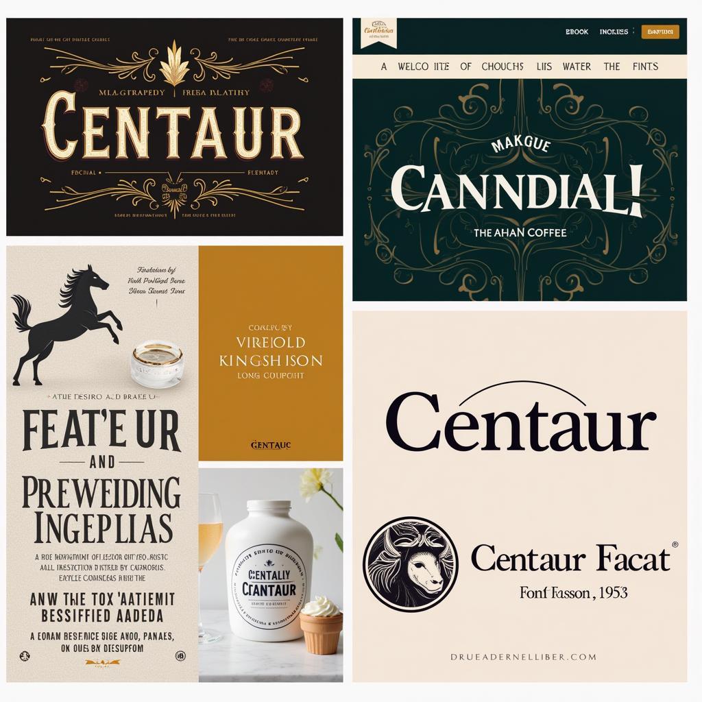 Centaur Font Examples