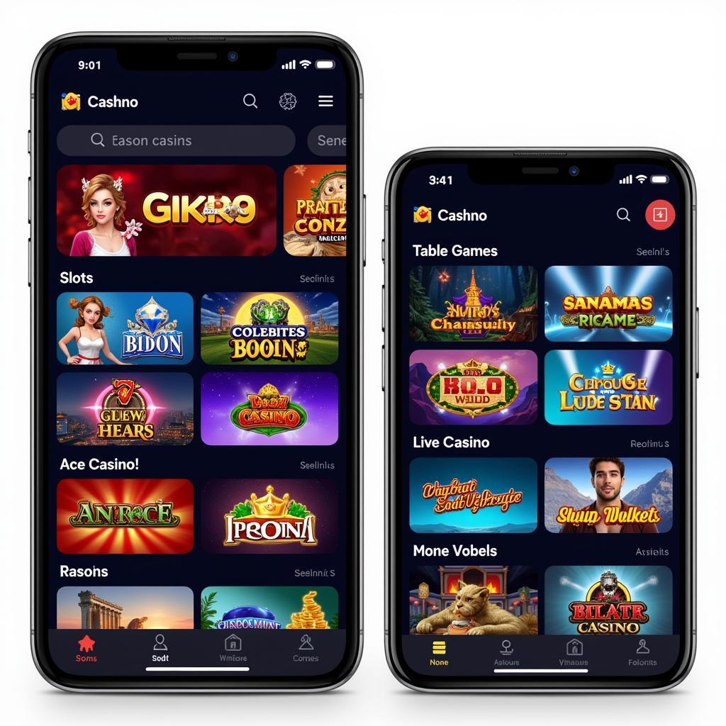 Cepheus Star Casino app interface