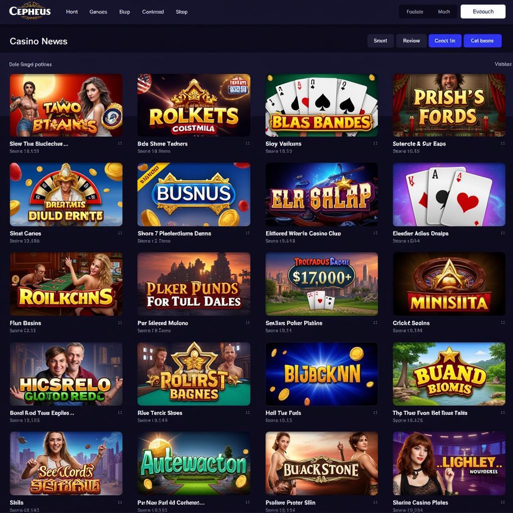 Cepheus Star Casino Games