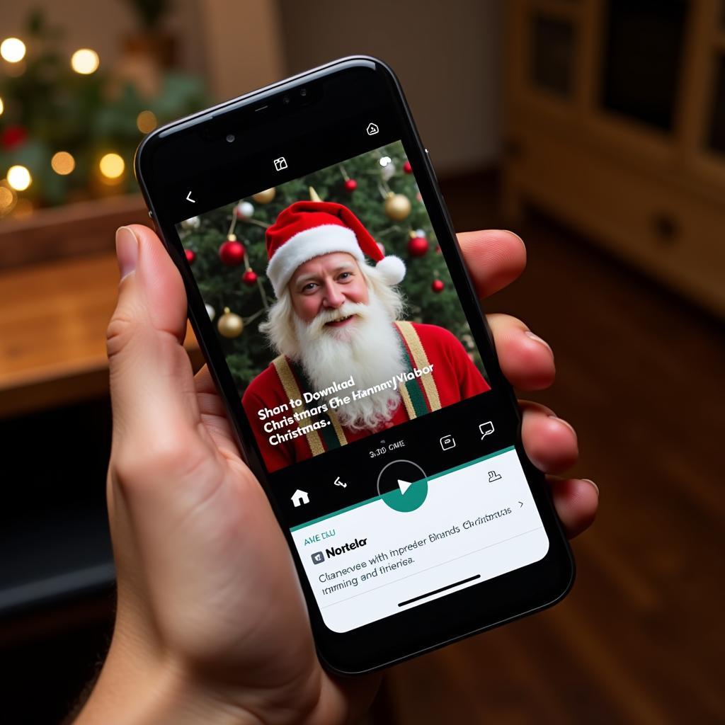 Downloading Christmas Videos on a Smartphone