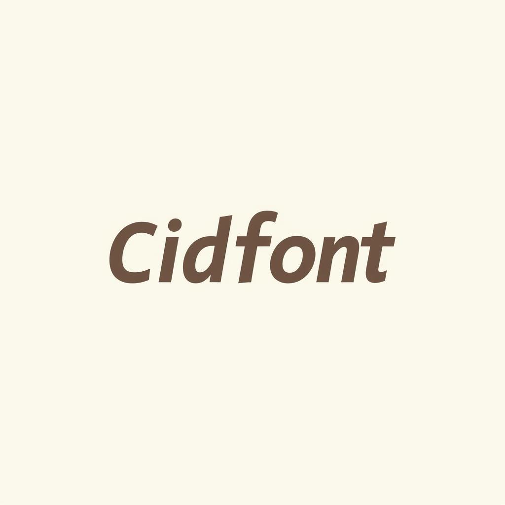 Cidfont F1 Example