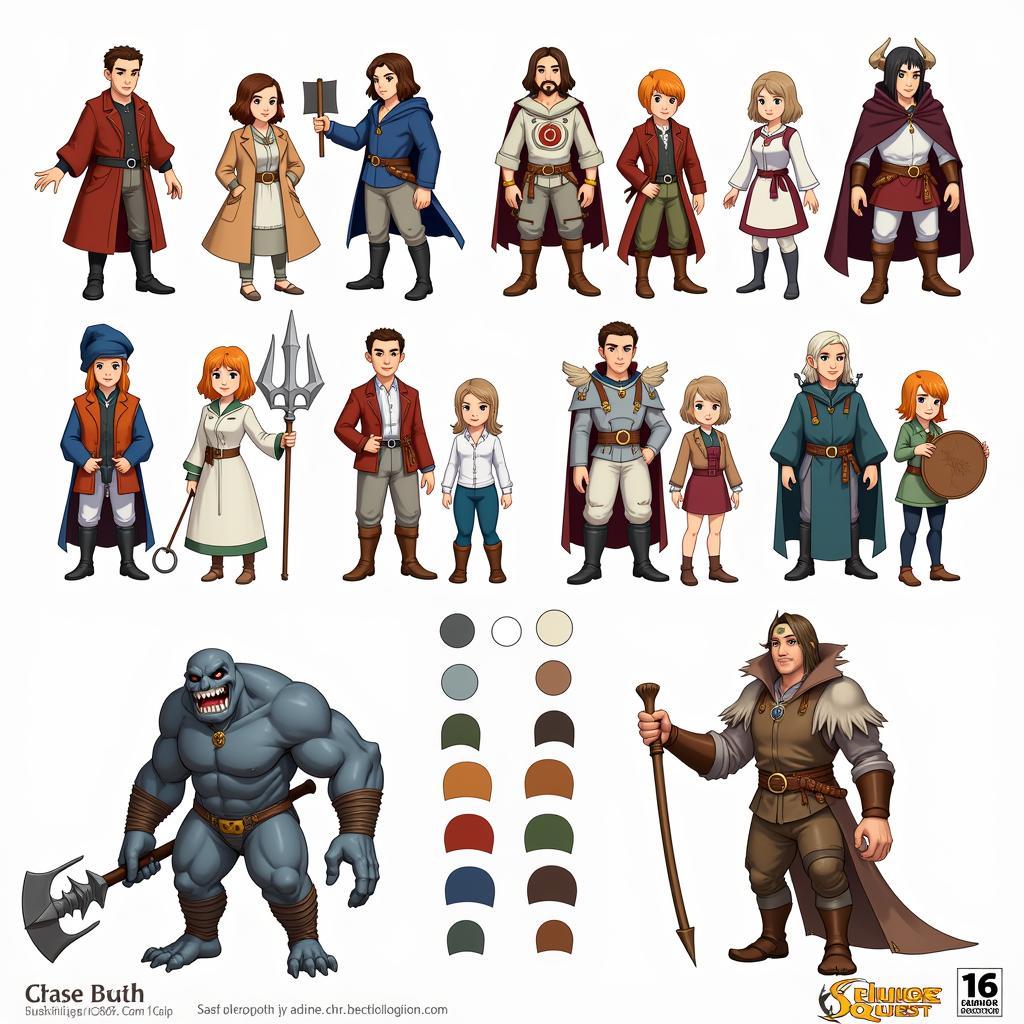 Characters in Claire's Quest