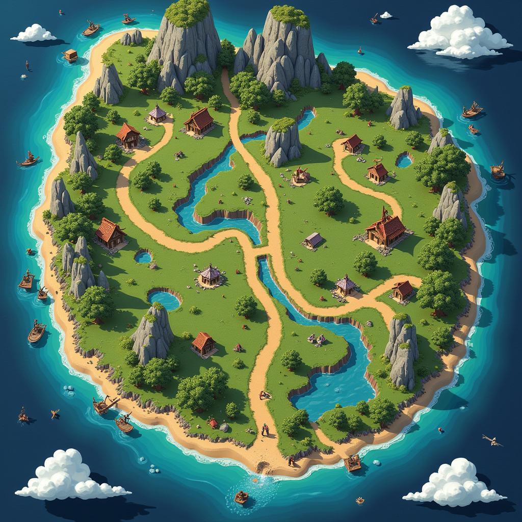 World Map in Claire's Quest