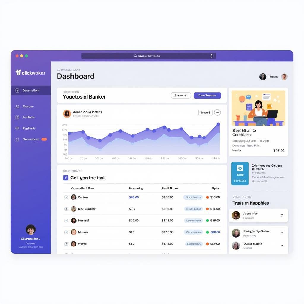 Clickworker Dashboard and Available Tasks