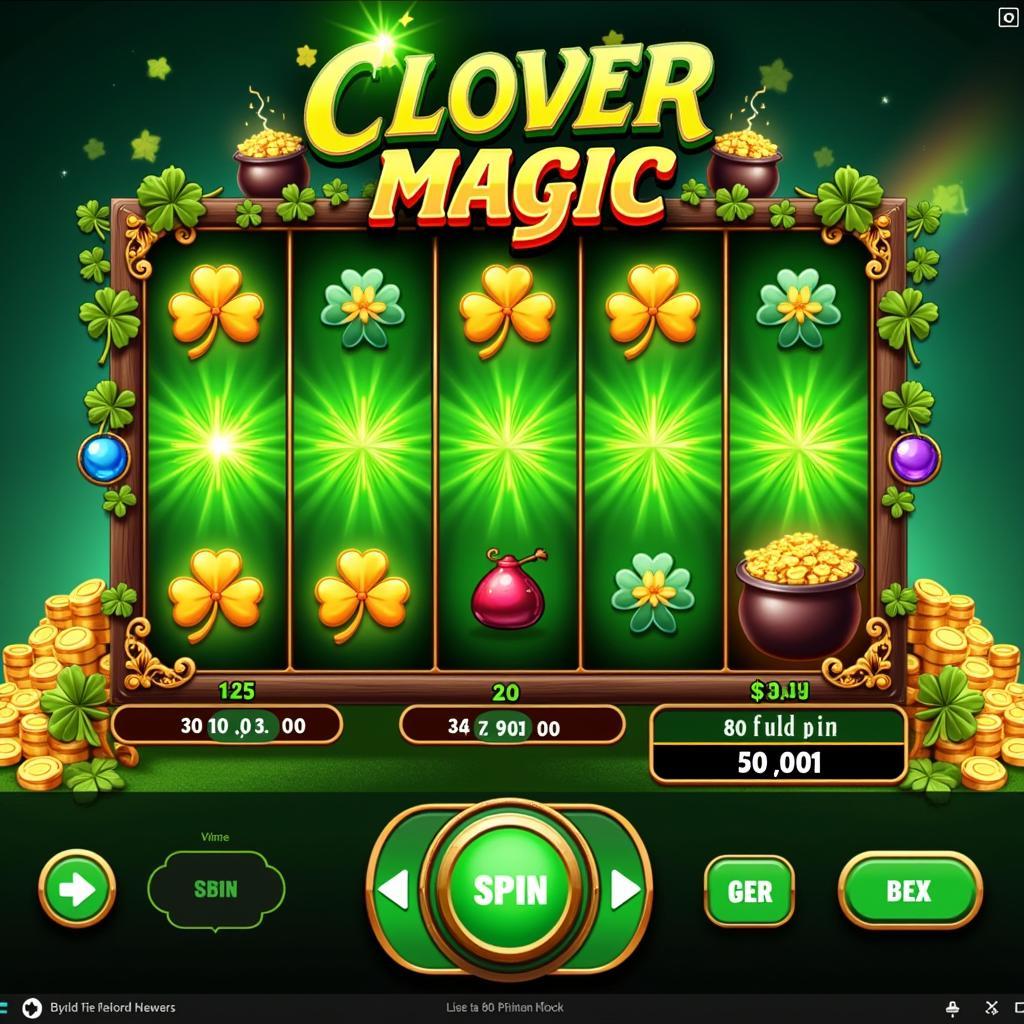 Clover Magic Slots Gameplay Screenshot