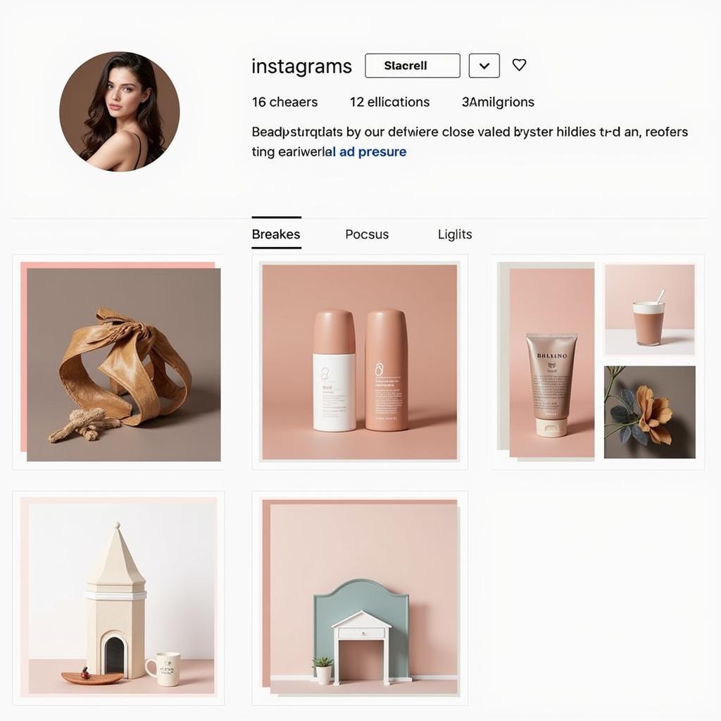 Example of a cohesive Instagram profile