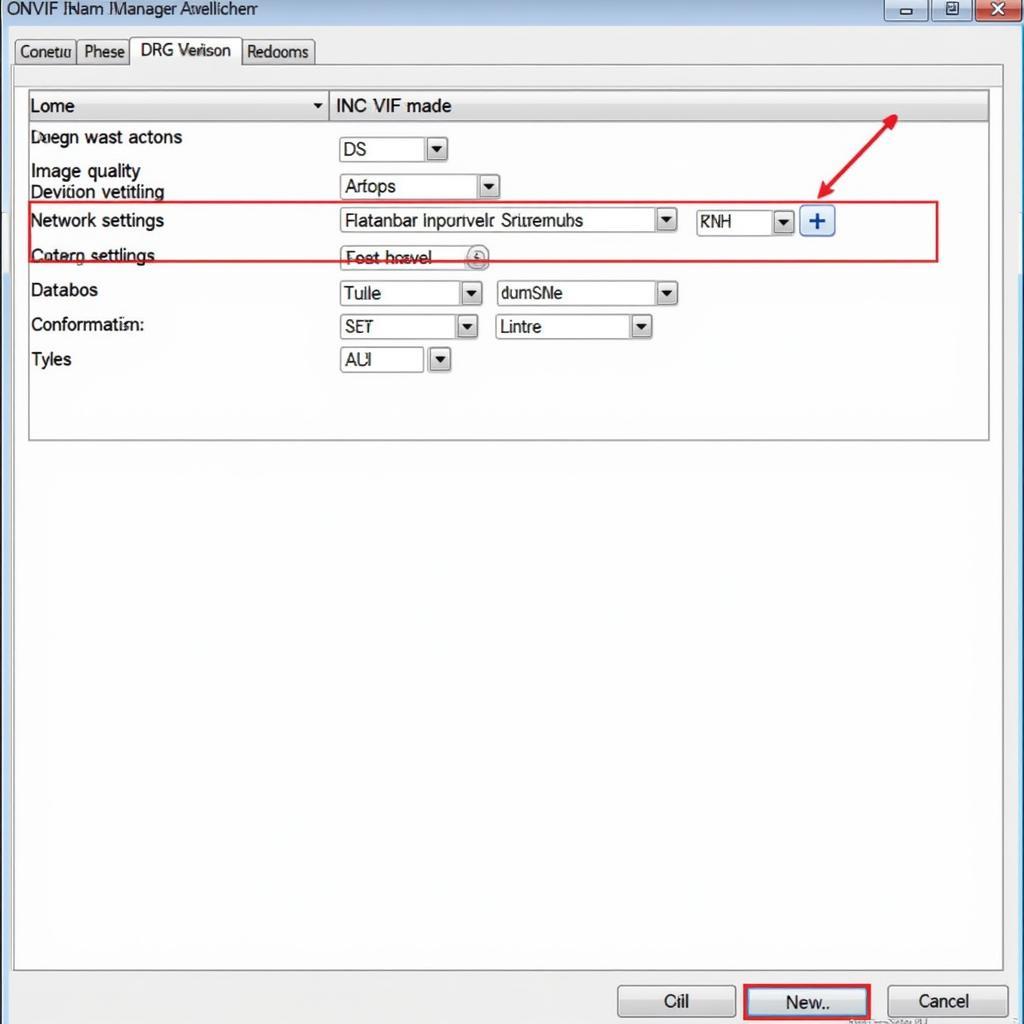 Configuring Camera Settings in ONVIF Device Manager