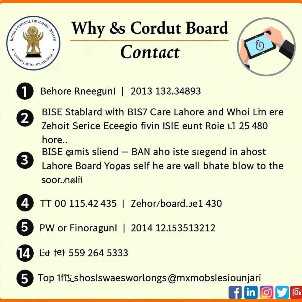 Contacting-BISE-Lahore