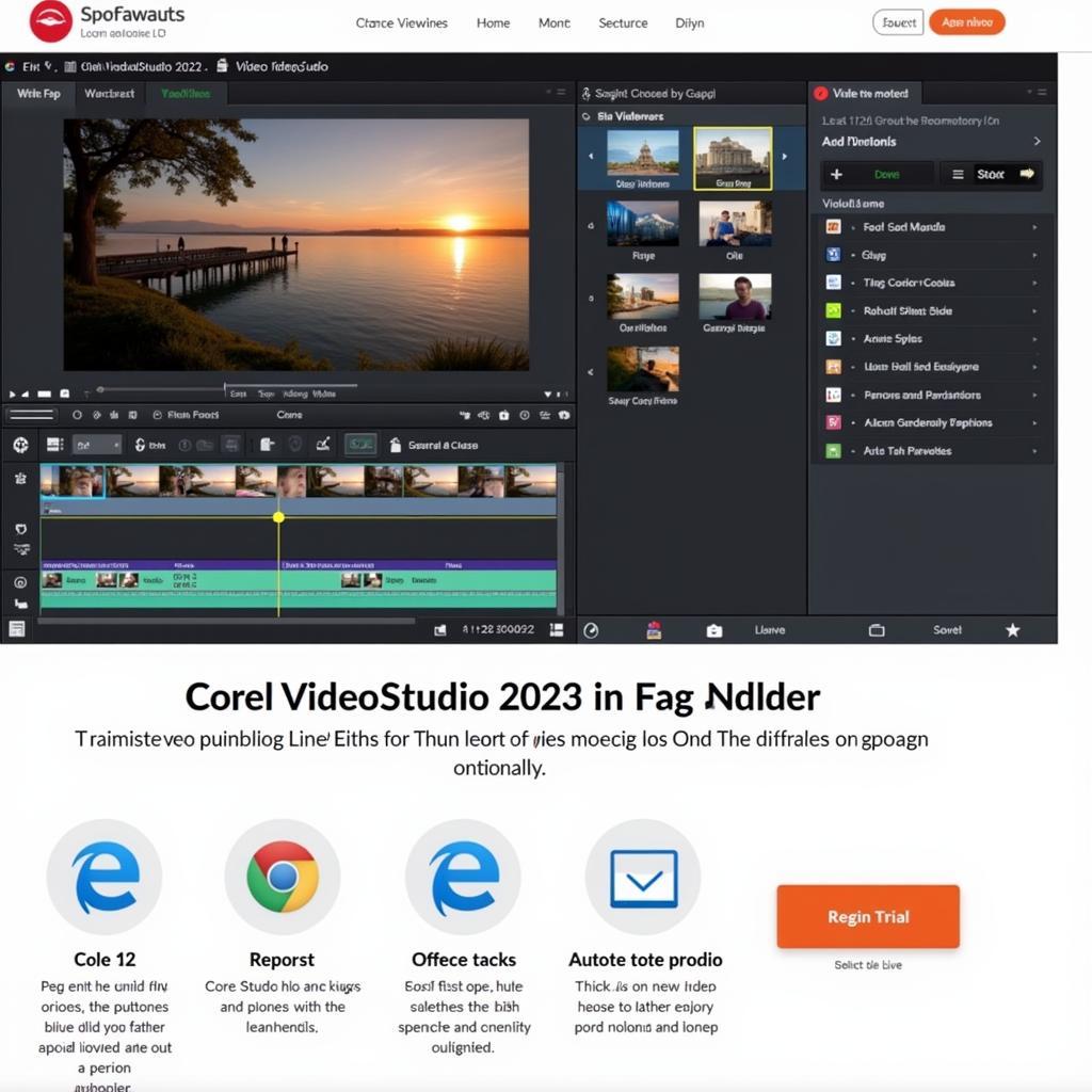 Corel VideoStudio 2023 Free Trial Interface