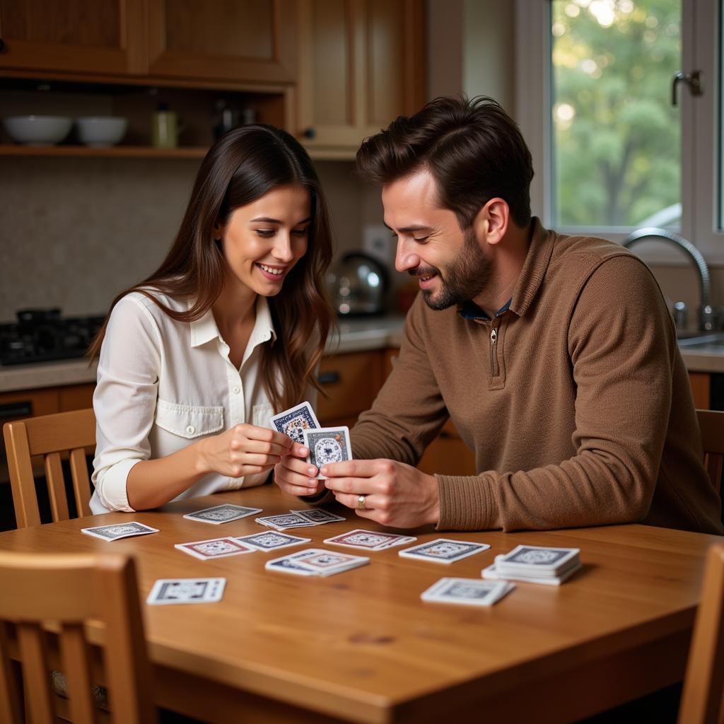 Couple Engaging with Fair Play Deck