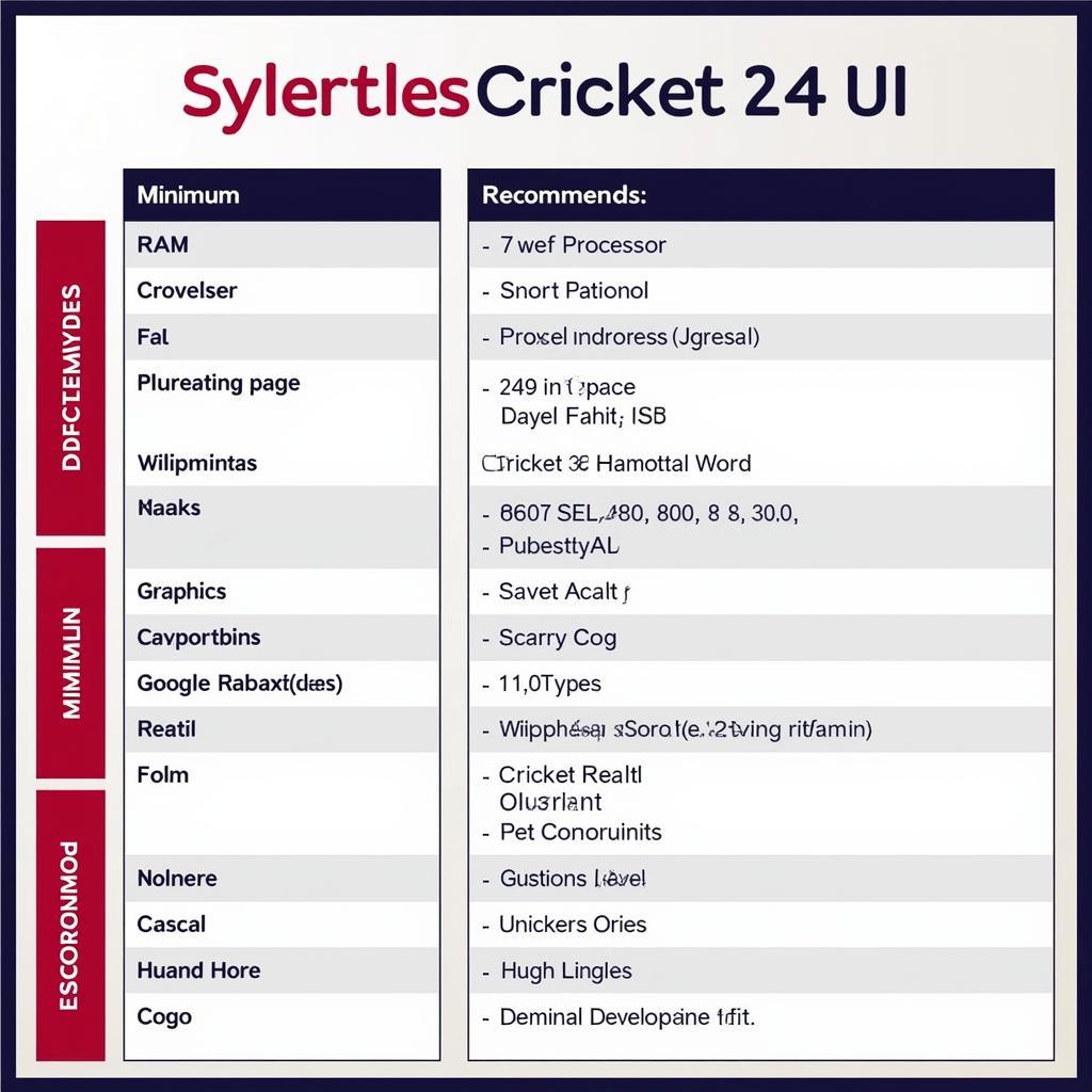 Cricket 24 System Requirements