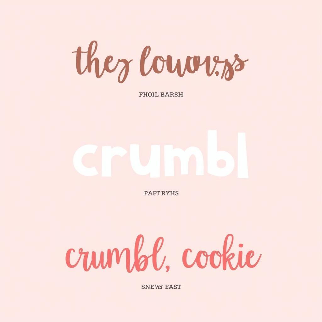 Similar Fonts to Crumbl