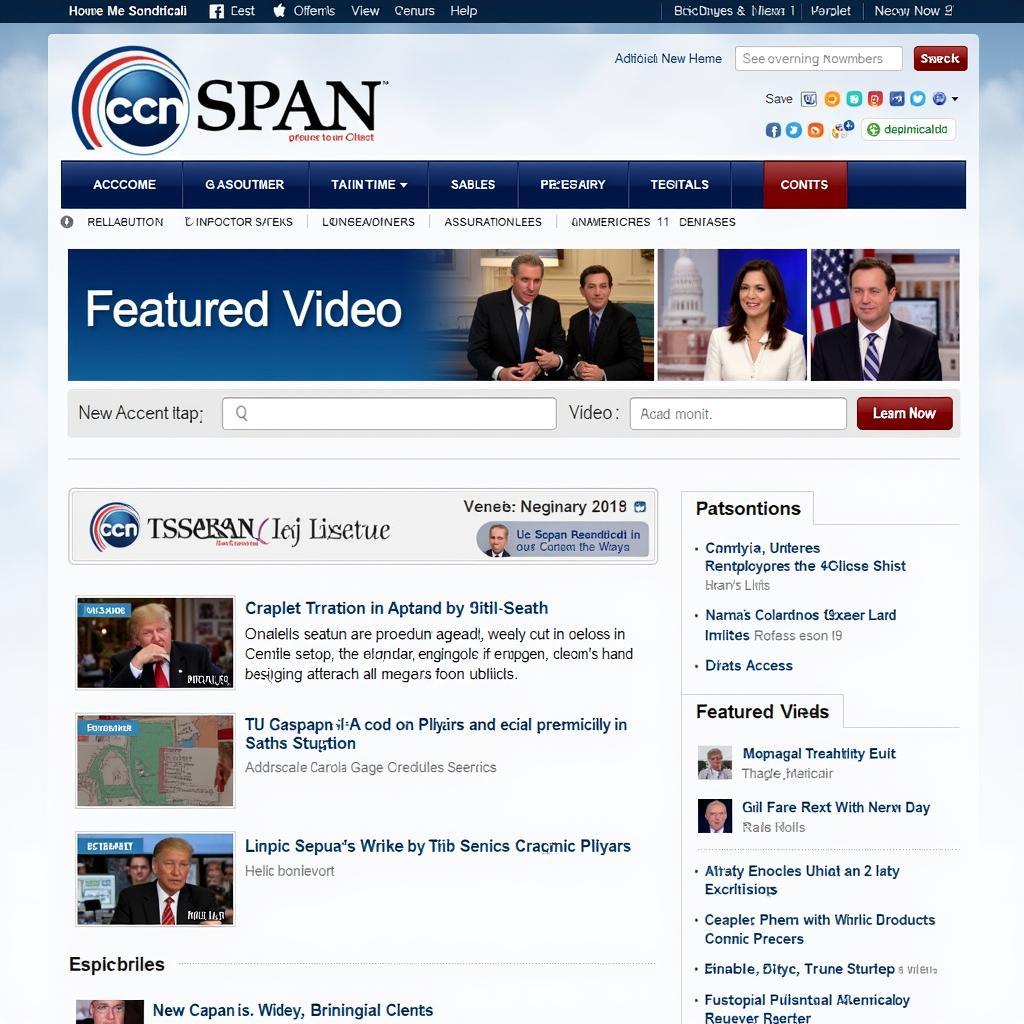 C-SPAN Website Screenshot