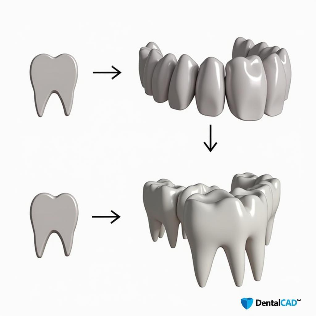 Designing a dental crown in DentalCAD