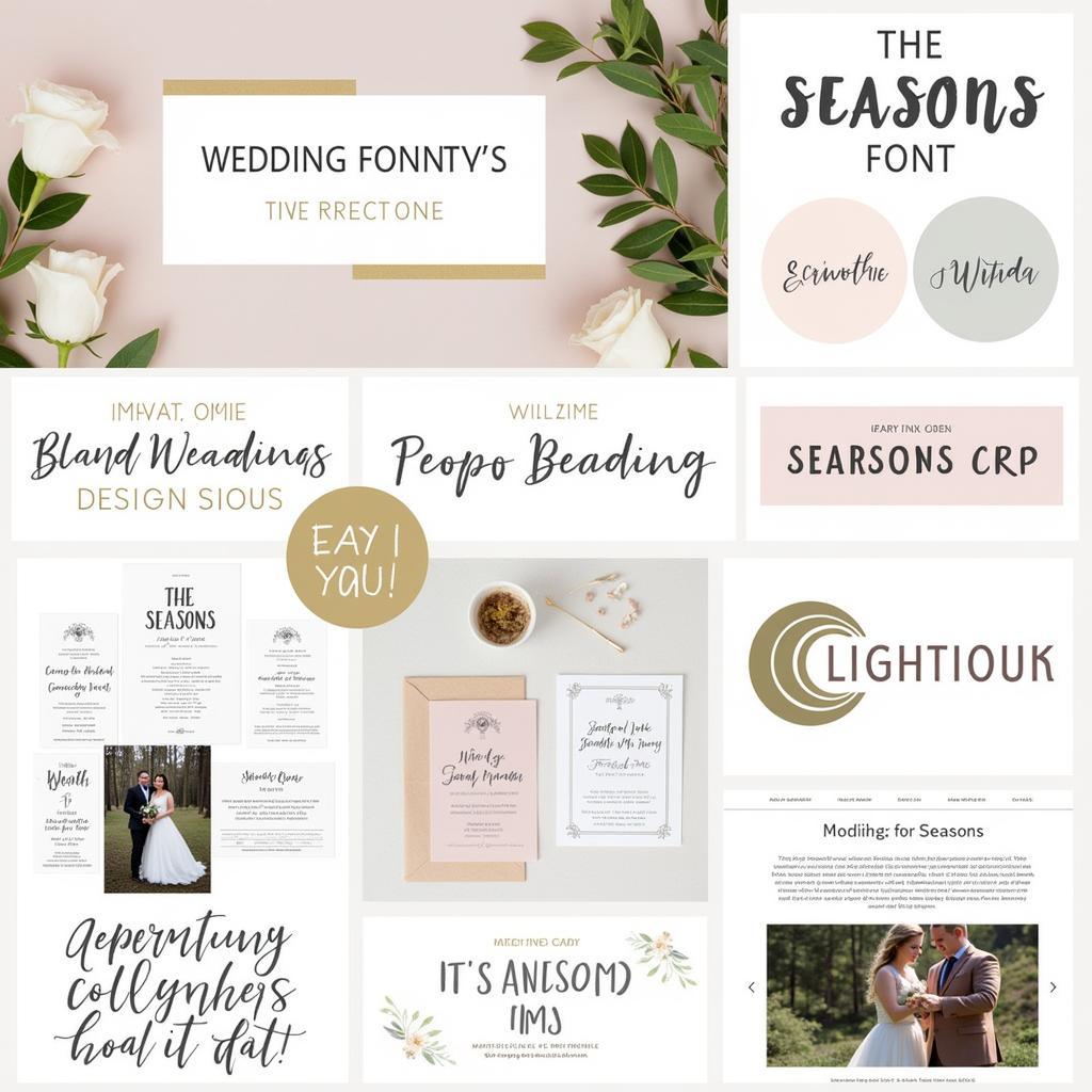 Design Inspiration Using The Seasons Font