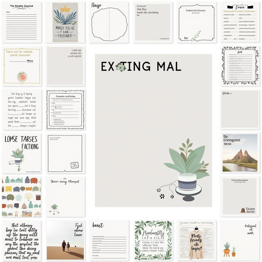 Various Reading Journal Templates