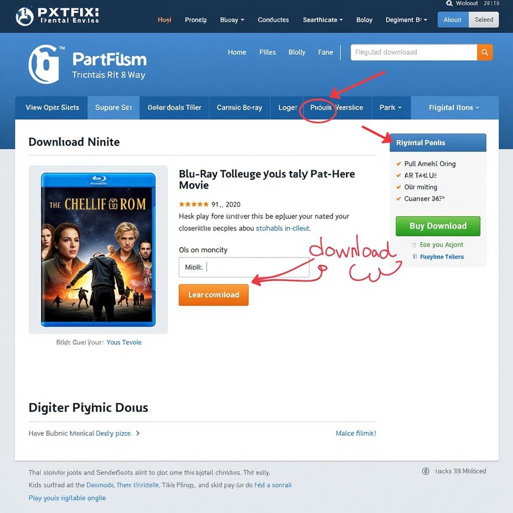 Downloading a Blu-ray Movie from a Digital Retailer