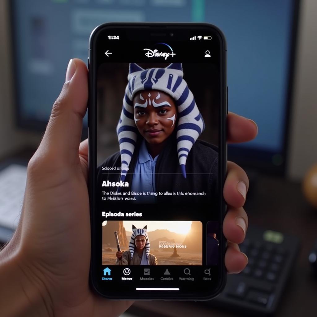 Disney+ app interface