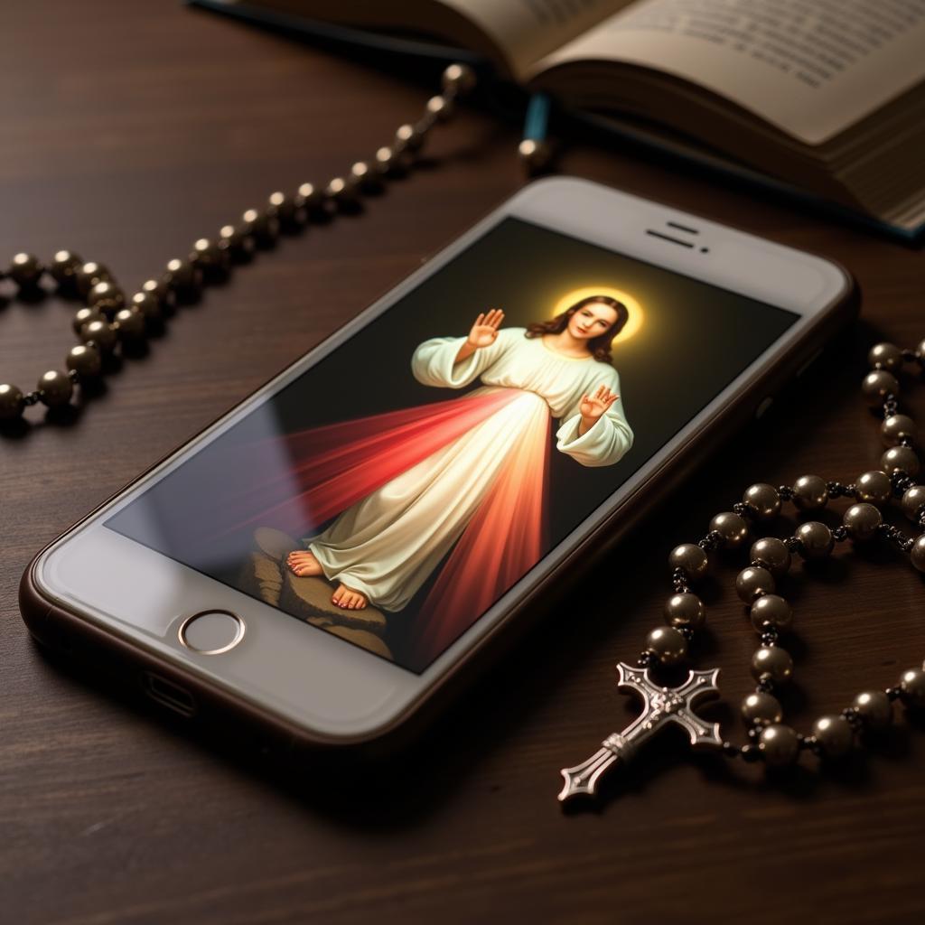 Divine Mercy Image Phone Wallpaper