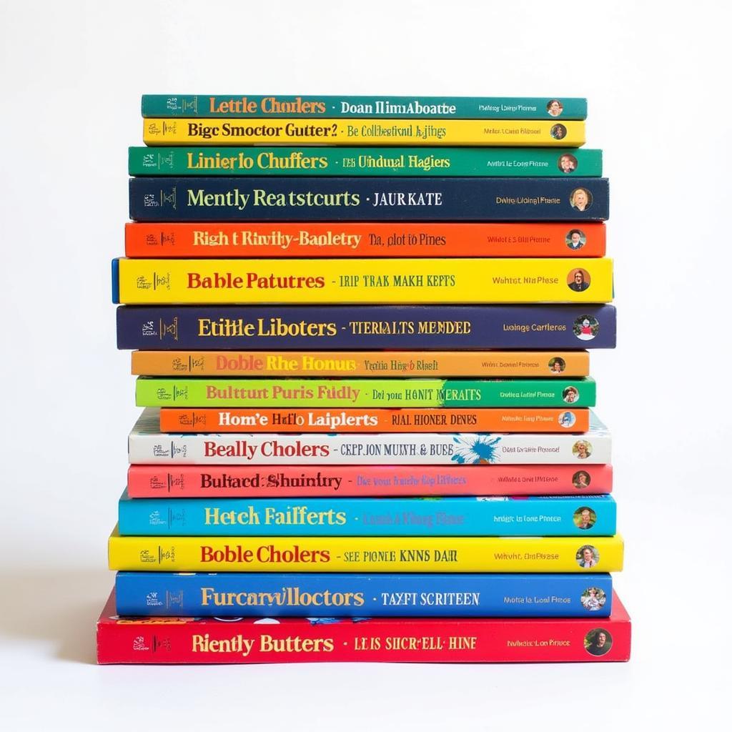 Stack of books with the title "Dom and Little Academy"