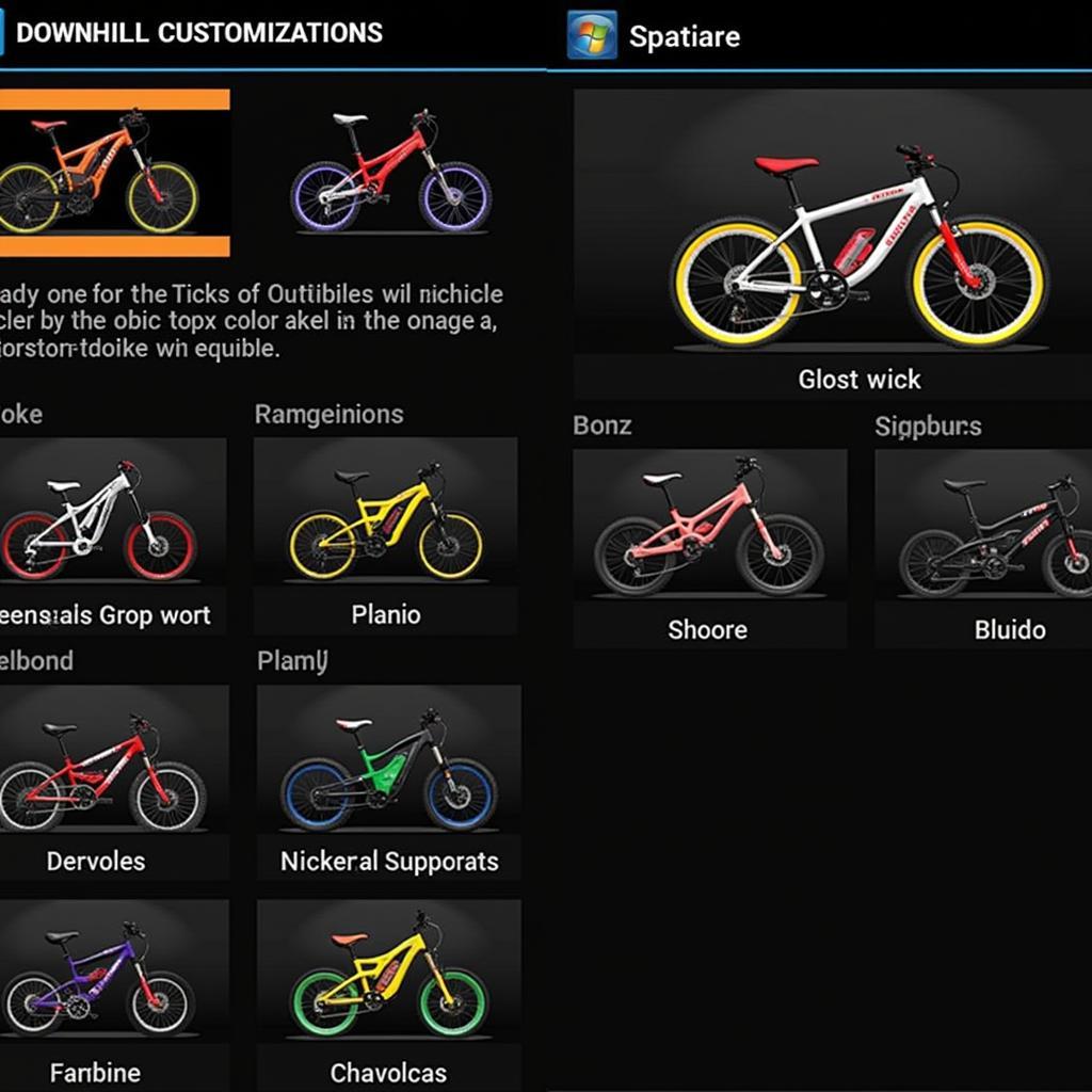 Downhill PS2 Mod Apk Bike Customization