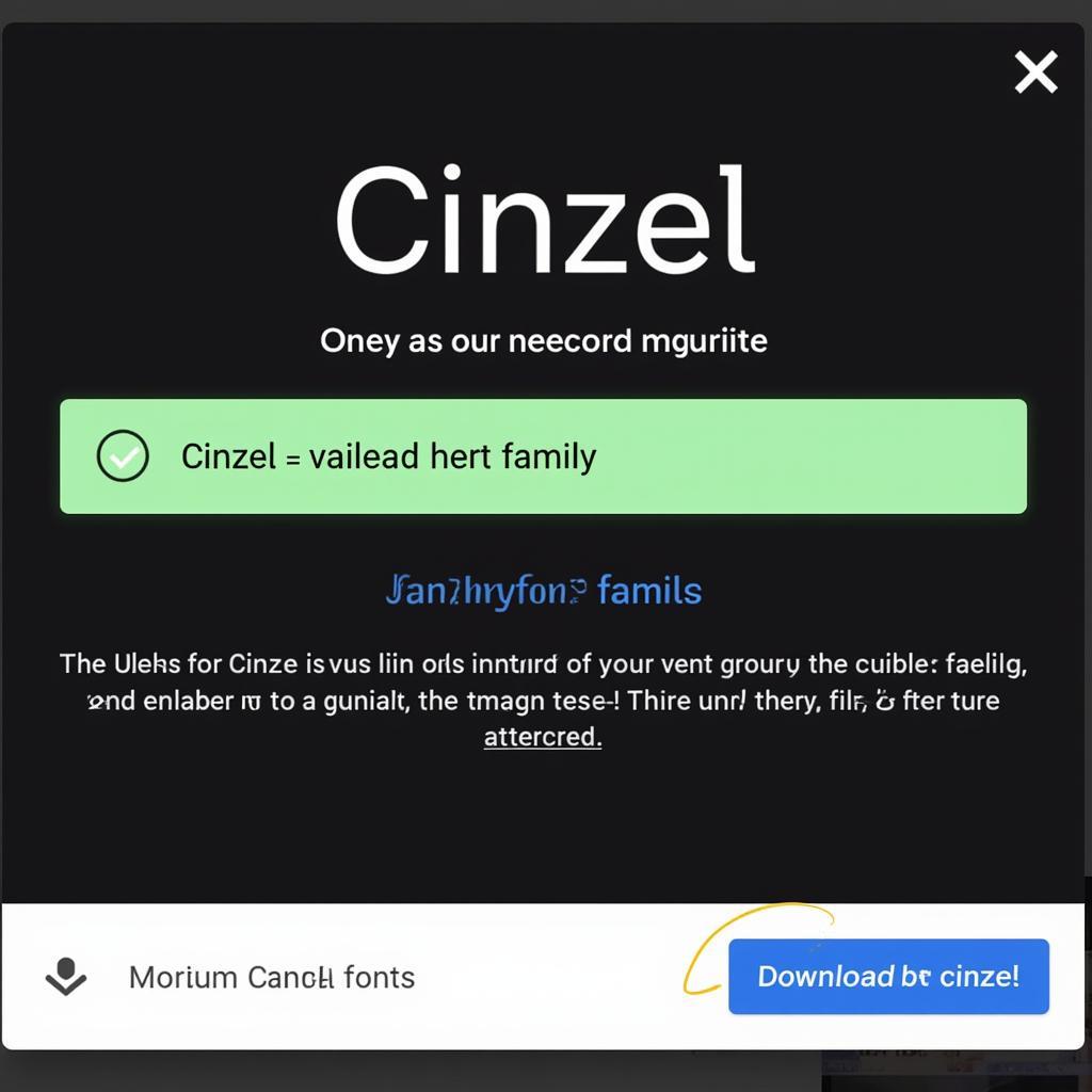 how to download cinzel font