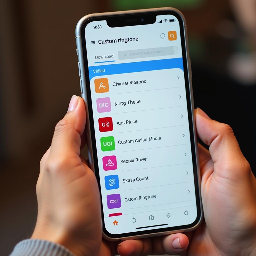  Downloading Custom Ringtone on Smartphone App