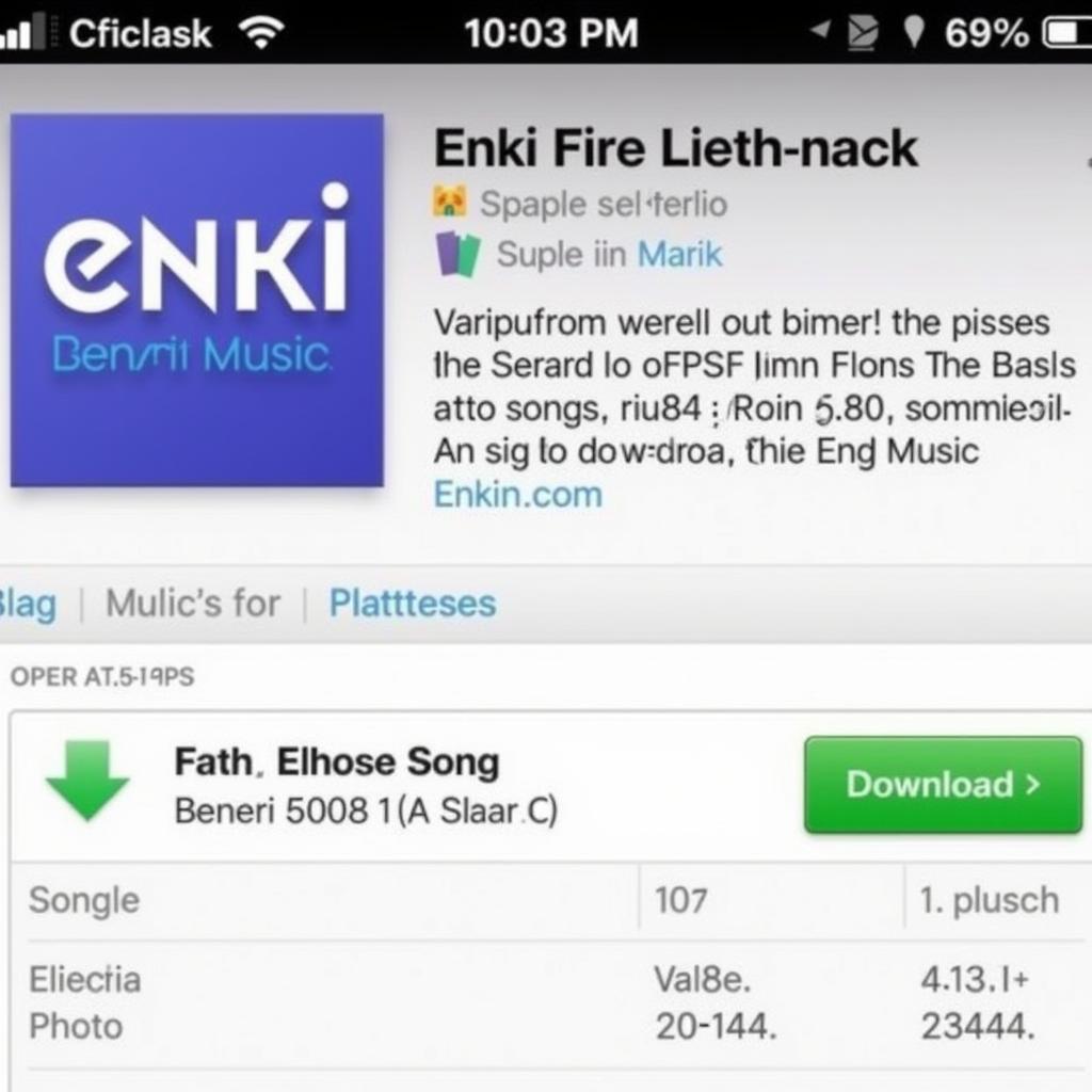 Downloading an Enki Song