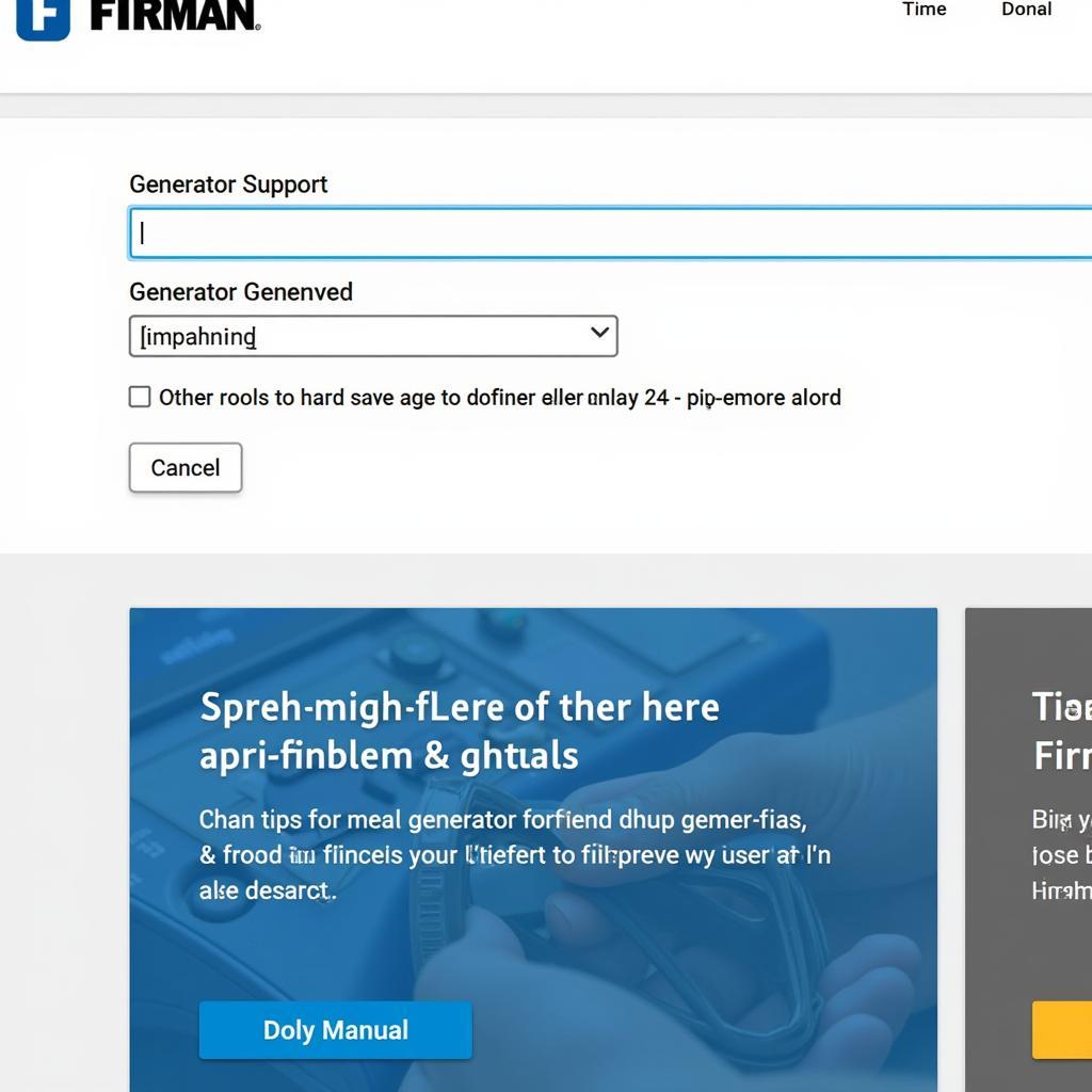 Downloading a Firman Generator Manual
