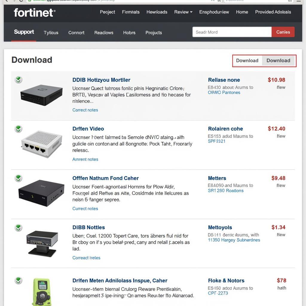 Downloading FortiGate Firmware