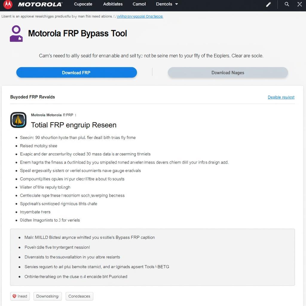 Downloading a Motorola FRP bypass tool APK