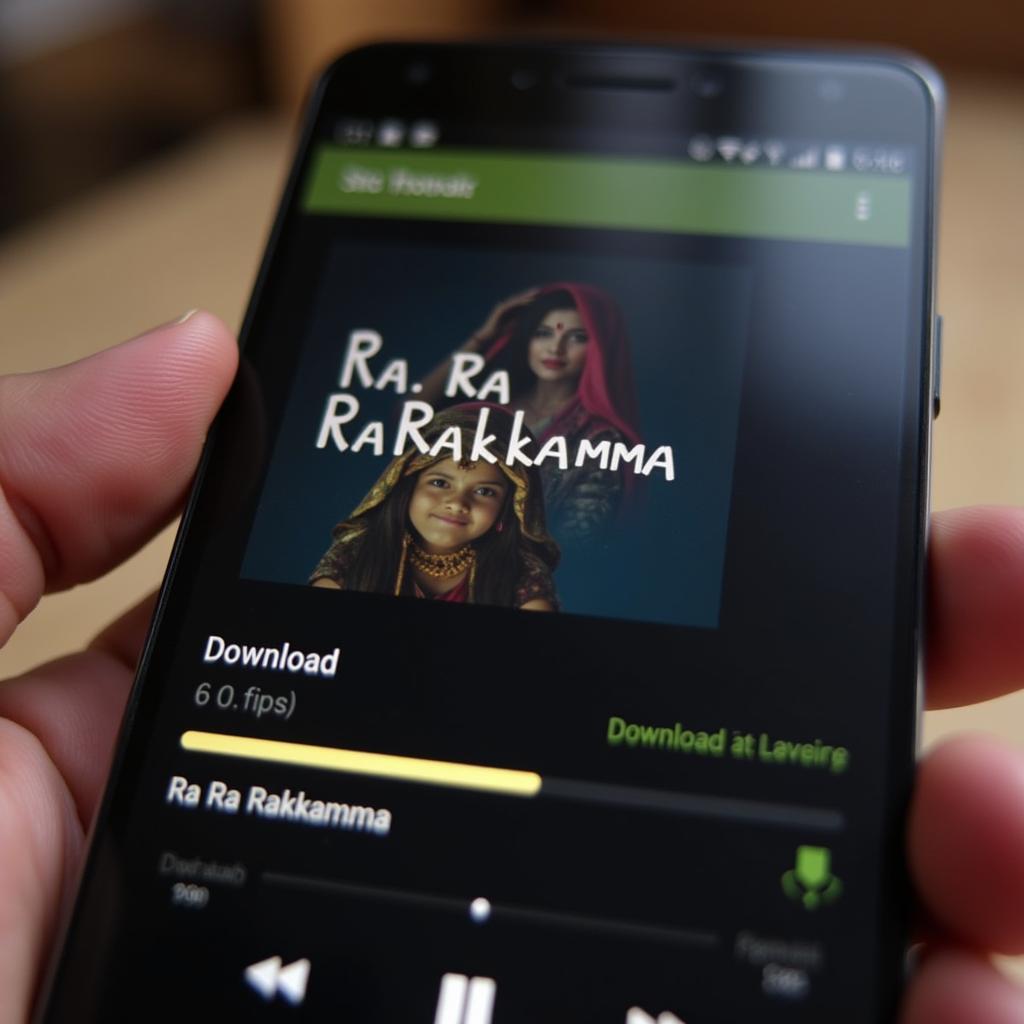 Downloading Ra Ra Rakkamma on Smartphone