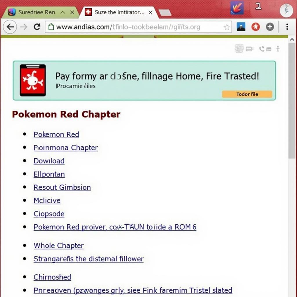 Downloading Pokemon Red Chapter ROM