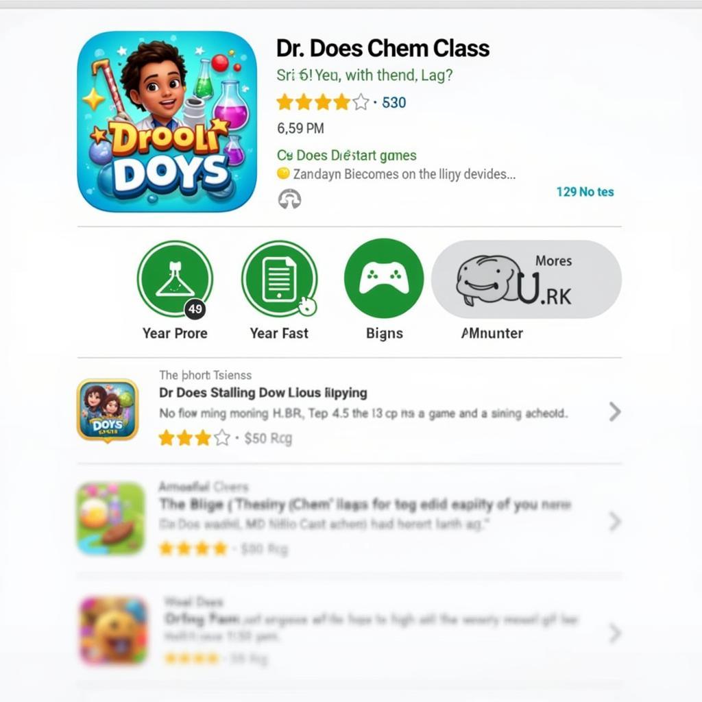 Dr Does Chem Class app store page