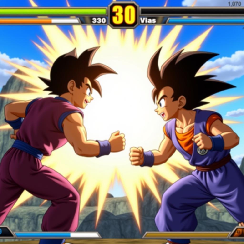 Dragon Ball Tag Team PSP Gameplay