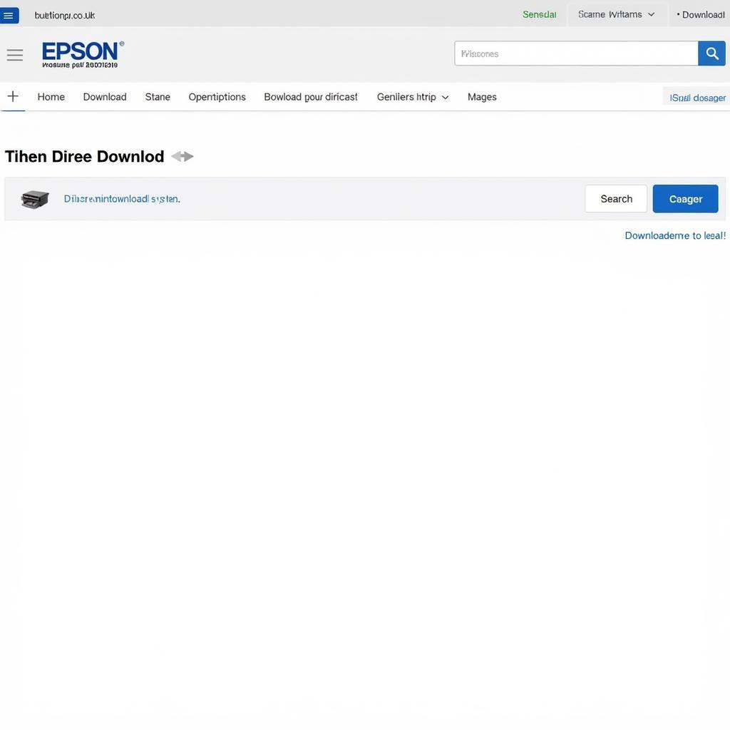 Epson Driver Download Page