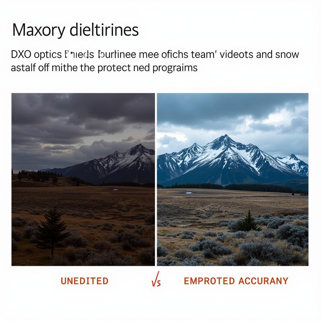 DXO Optics Modules Before & After Comparison