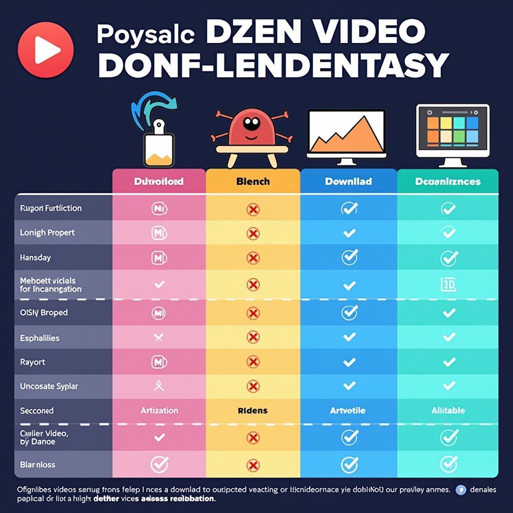 Dzen Video Downloader Comparison Chart