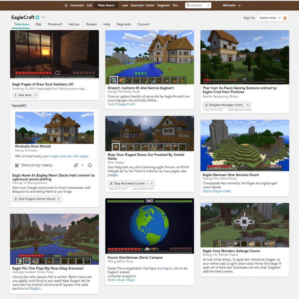 EagleCraft Skin Websites