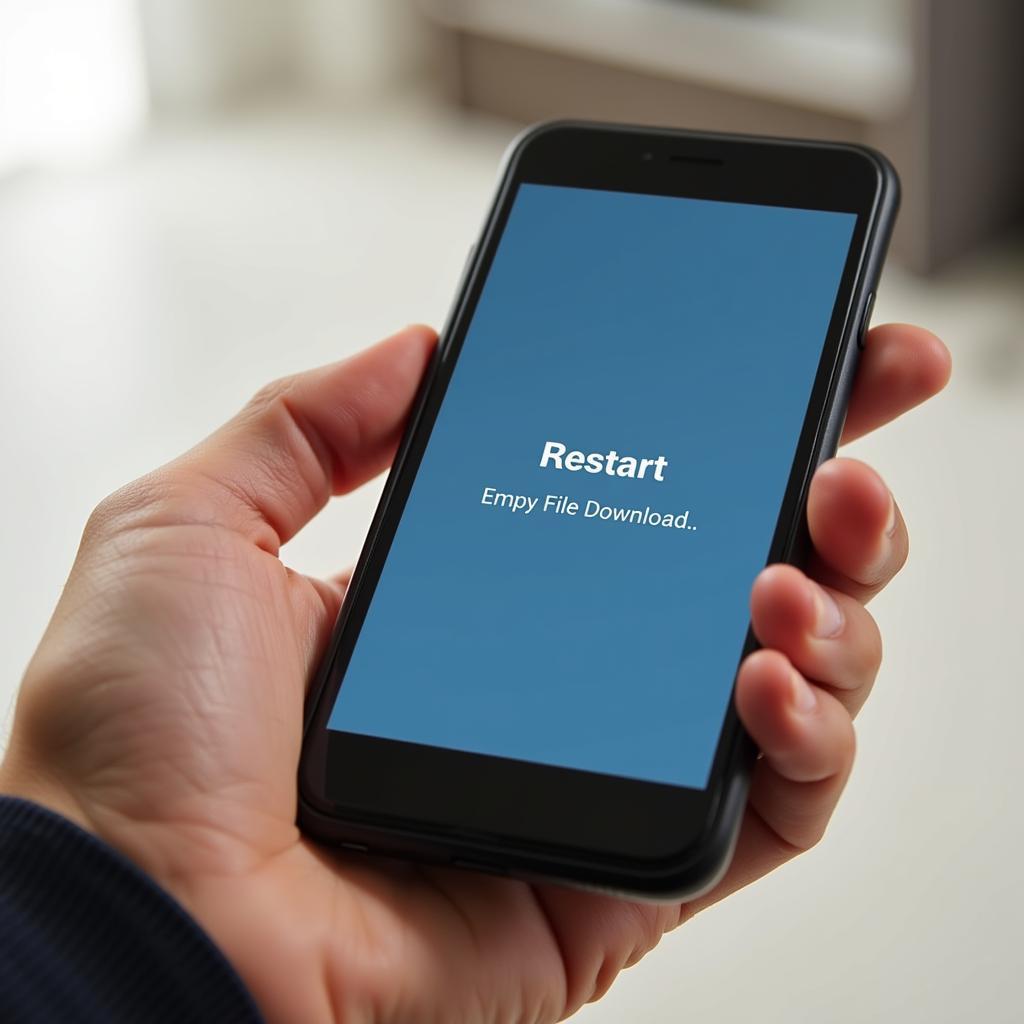 Restarting Device to Fix Empty File Download