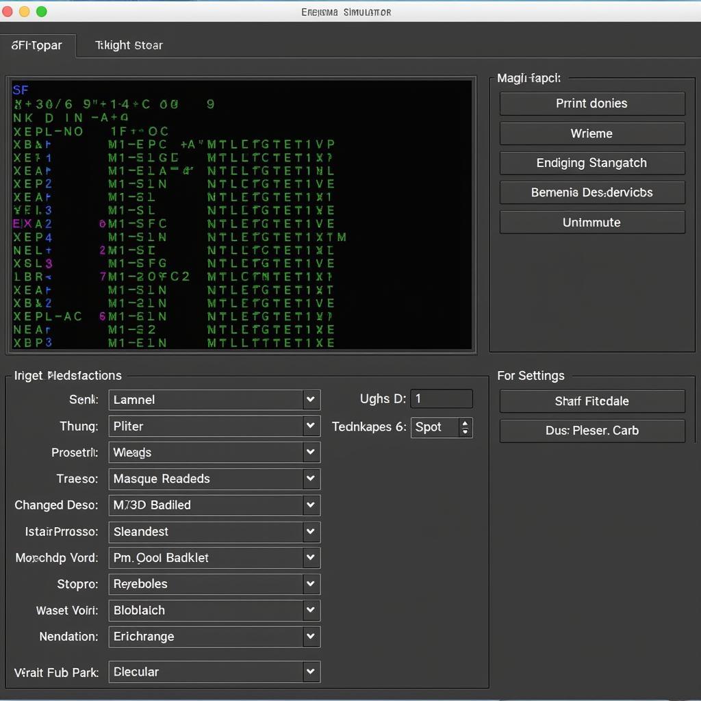 Enigma Simulator Interface