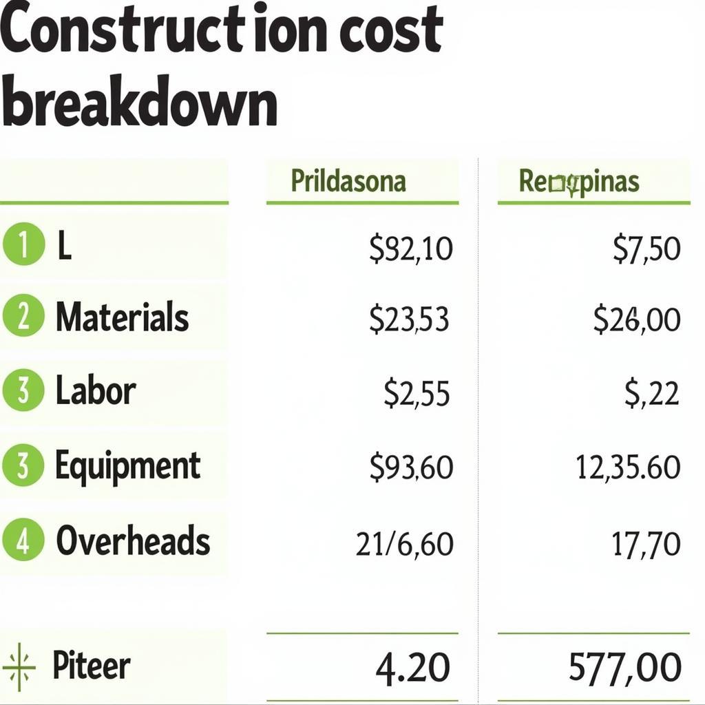 Construction Cost Estimation